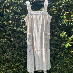 Anthropologie Maeve Tonal Striped Dress